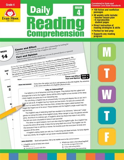 Front cover_Daily Reading Comprehension, Grade 4 Te