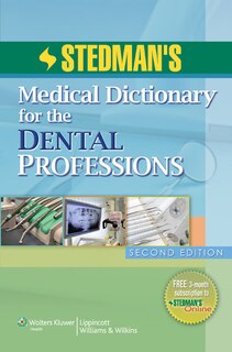 Couverture_Stedman's Medical Dictionary for the Dental Professions