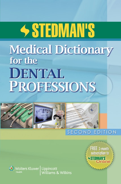 Couverture_Stedman's Medical Dictionary for the Dental Professions