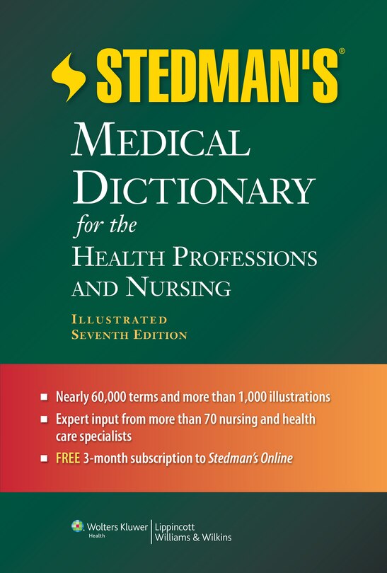 Front cover_Stedman's Medical Dictionary for the Health Professions and Nursing