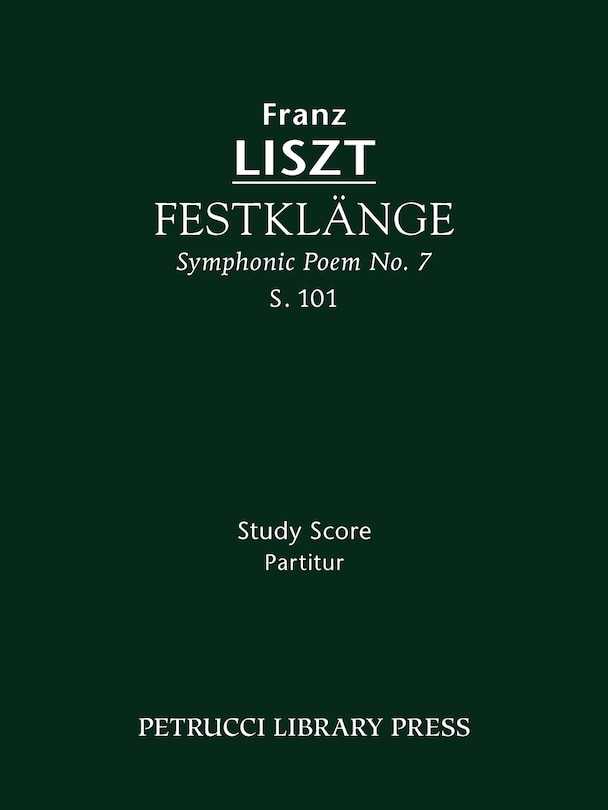 Festklänge, S.101: Study score