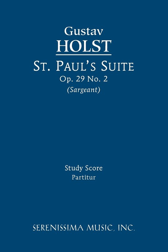 Front cover_St. Paul's Suite, Op.29 No.2