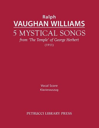 5 Mystical Songs: Vocal score