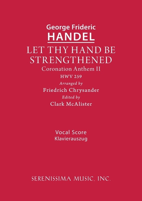 Front cover_Let Thy Hand Be Strengthened, HWV 259