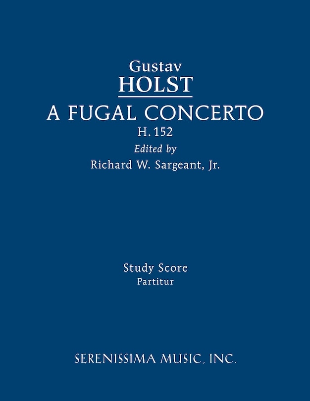 Front cover_A Fugal Concerto, H.152