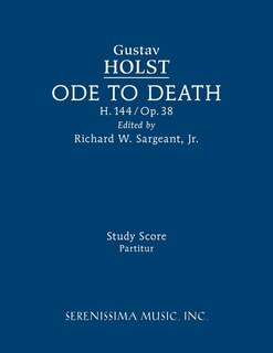 Front cover_Ode to Death, H.144
