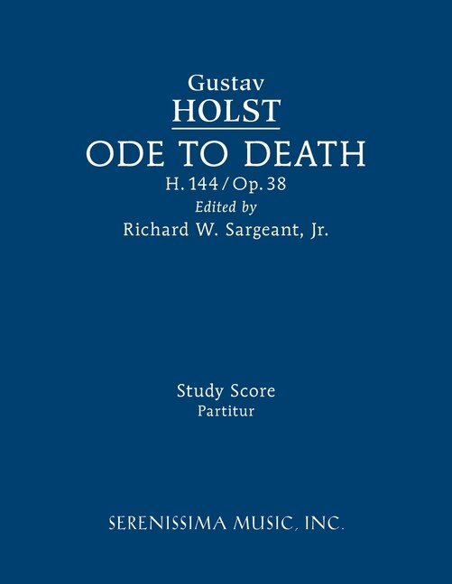 Front cover_Ode to Death, H.144