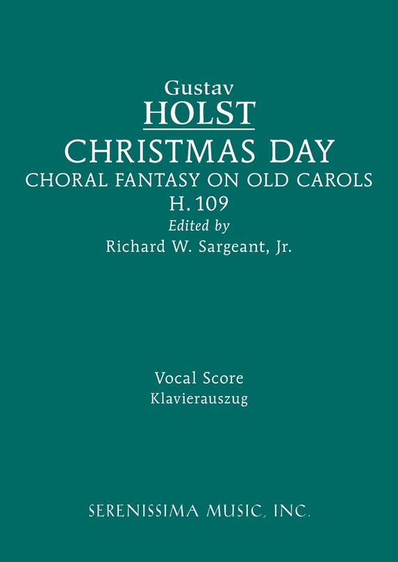 Christmas Day, H.109: Vocal score