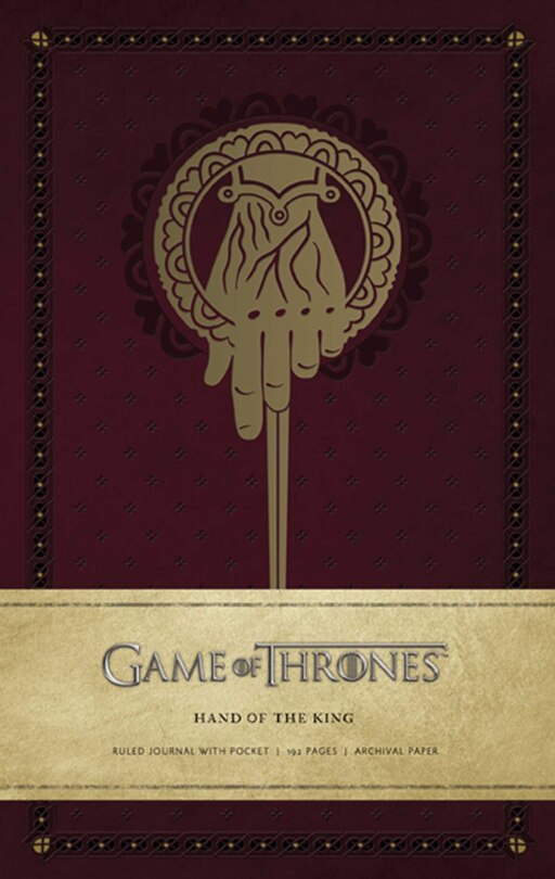 Front cover_Game Of Thrones: Hand Of The King Hardcover Ruled Journal