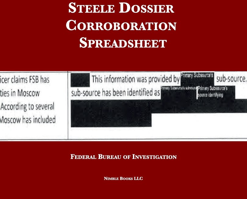 Couverture_Steele Dossier Corroboration Spreadsheet