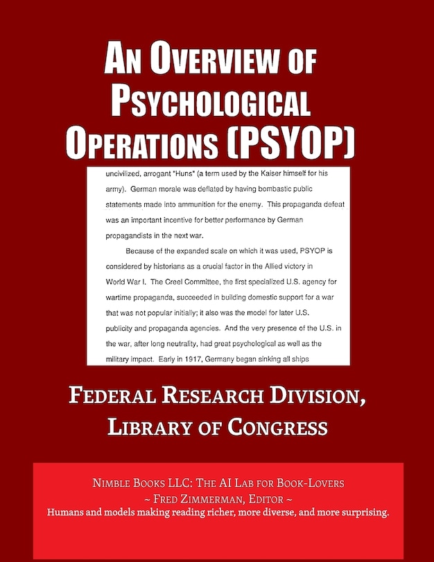 Front cover_Analysis of Psychological Operations (PSYOP)