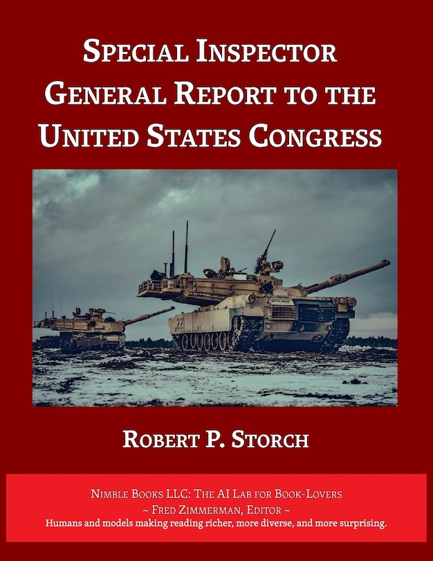Couverture_Special Inspector General Report to the United States Congress