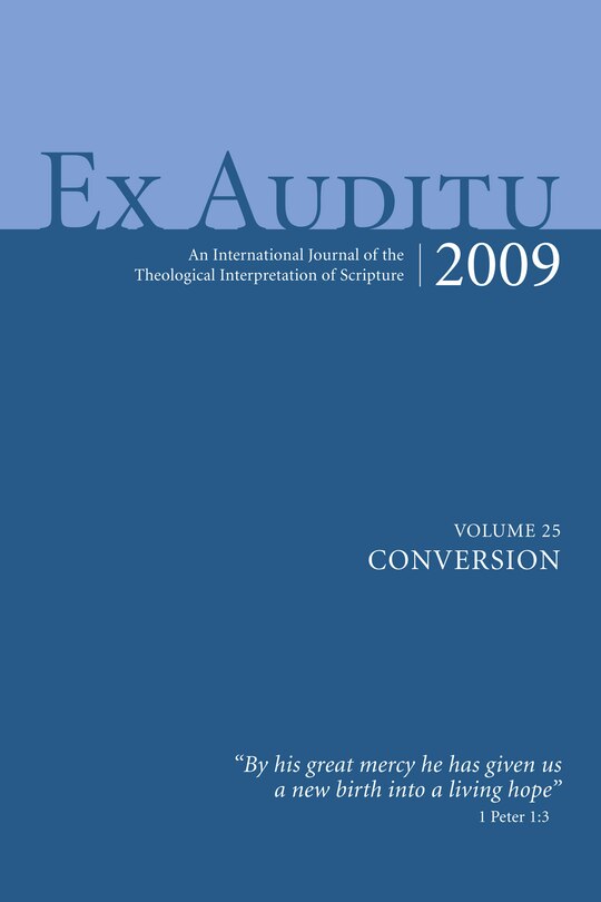 Front cover_Ex Auditu - Volume 25