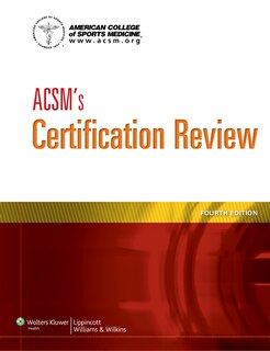 Front cover_Acsm's Certification Review