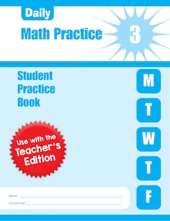 Front cover_Daily Math Practice, Grade 3 Student Edition Workbook
