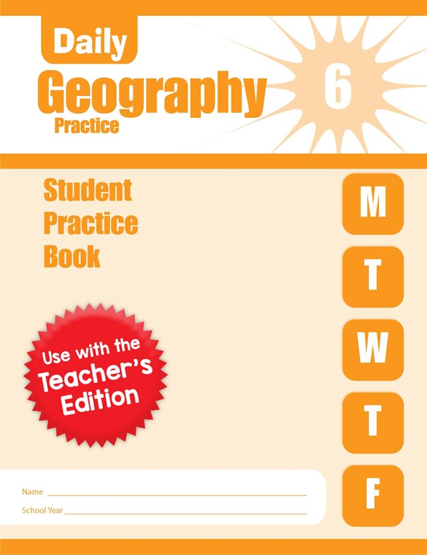 Front cover_Daily Geography Practice, Grade 6 Student Edition Workbook