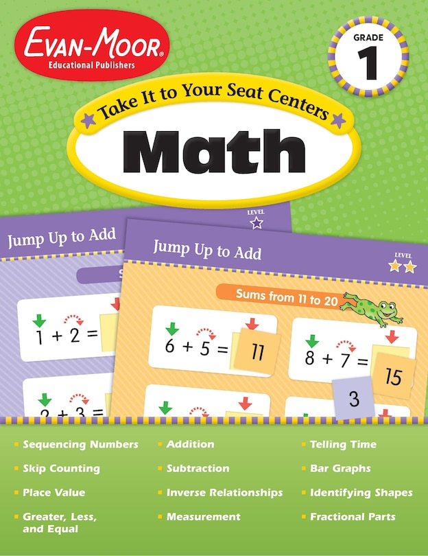 Front cover_Take It to Your Seat: Math Centers, Grade 1 Teacher Resource