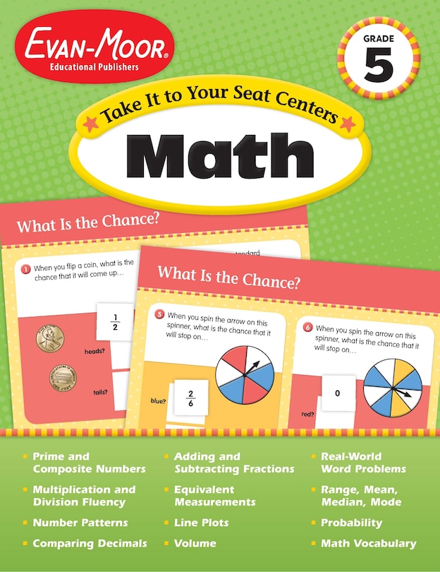 Front cover_Take It to Your Seat Math Centers Grade 5