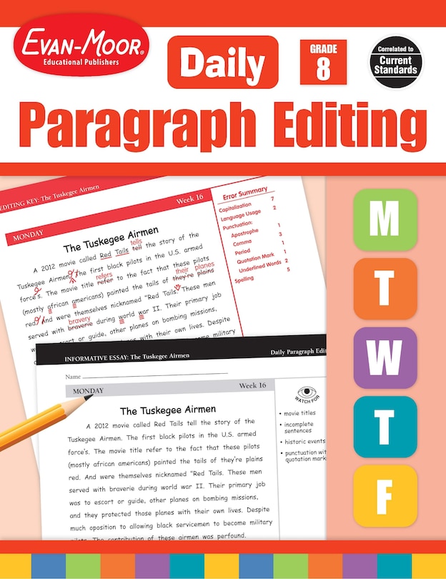 Front cover_Daily Paragraph Editing, Grade 8 Teacher Edition
