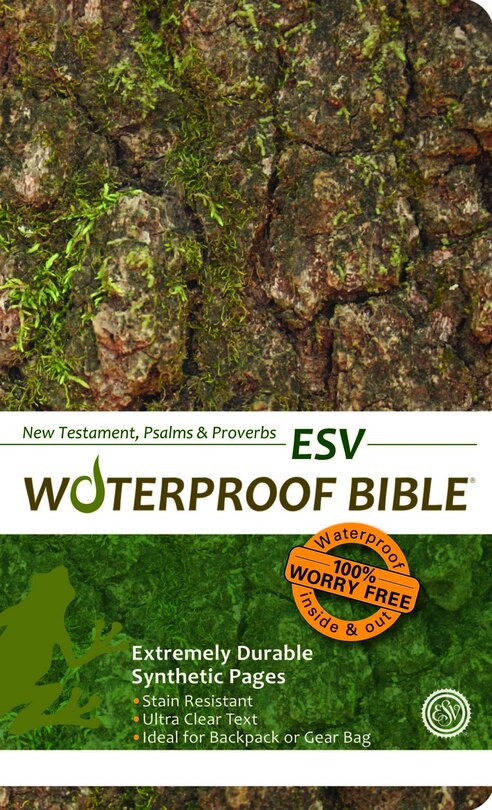 Couverture_Waterproof New Testament with Psalms and Proverbs-ESV-Tree Bark
