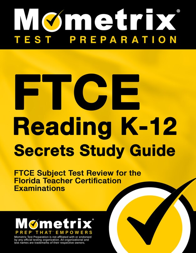 Front cover_FTCE Reading K-12 Secrets Study Guide