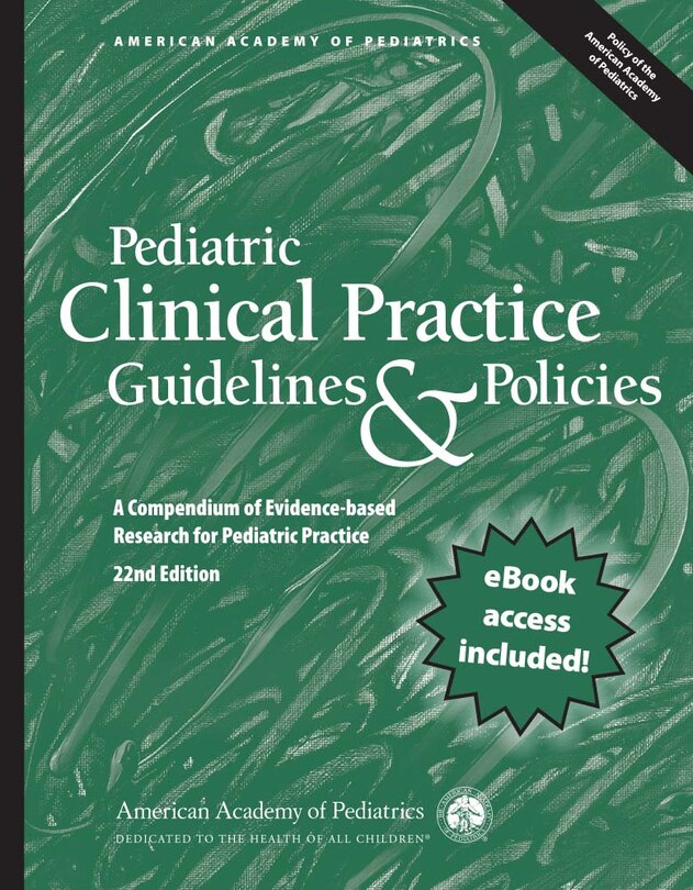 Couverture_Pediatric Clinical Practice Guidelines And Policies