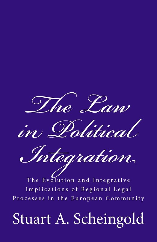 Front cover_The Law in Political Integration