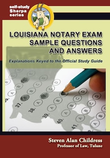 Couverture_Louisiana Notary Exam Sample Questions and Answers