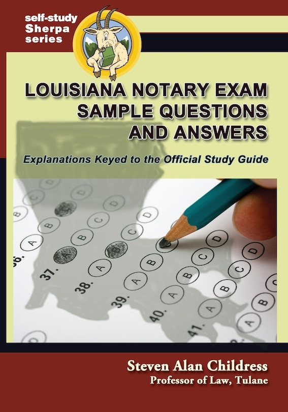 Couverture_Louisiana Notary Exam Sample Questions and Answers