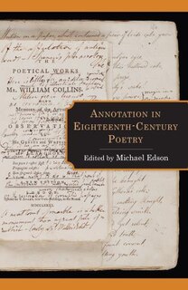 Front cover_Annotation In Eighteenth-century Poetry