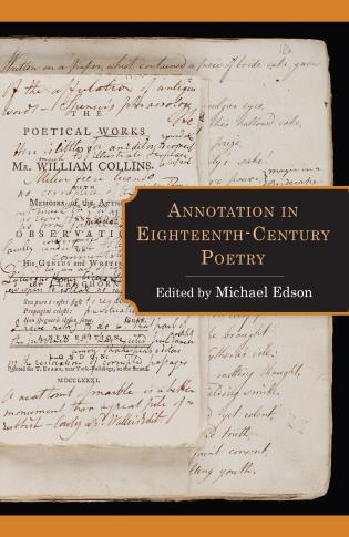Front cover_Annotation In Eighteenth-century Poetry