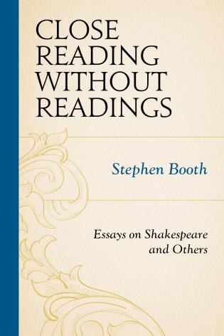 Front cover_Close Reading Without Readings