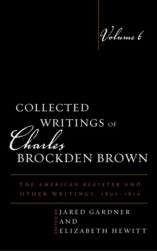 Front cover_Collected Writings of Charles Brockden Brown