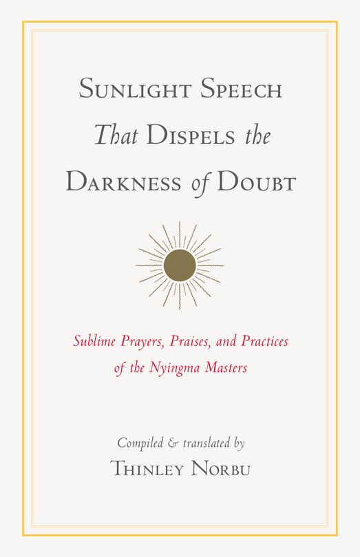 Couverture_Sunlight Speech That Dispels The Darkness Of Doubt