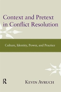 Front cover_Context and Pretext in Conflict Resolution