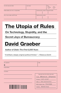 Front cover_The Utopia Of Rules