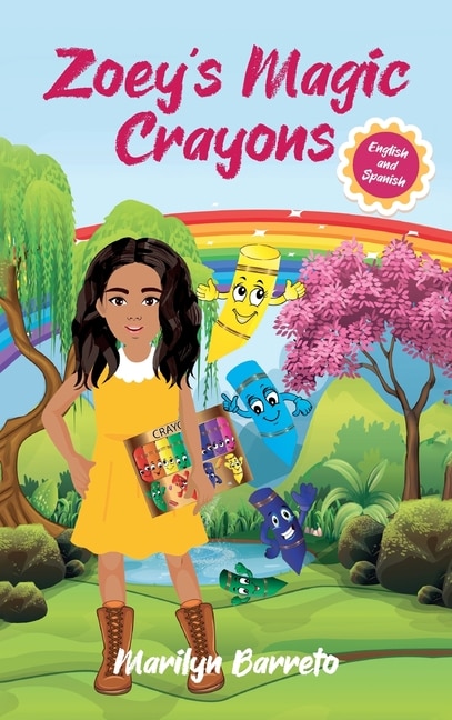 Front cover_Zoey's Magic Crayons (English-Spanish Edition)