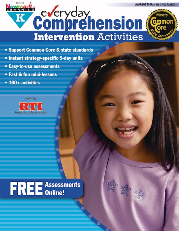 Couverture_Everyday Comprehension Intervention Activities Grade K Book Teacher Resource