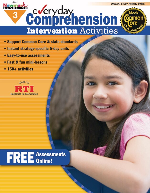 Front cover_Everyday Comprehension Intervention Activities Grade 3 Book Teacher Resource