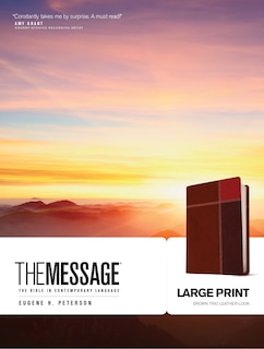 Front cover_The Message Large Print (leather-look, Brown Trio)