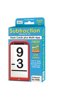 Subtraction 0-12 Flash Cards