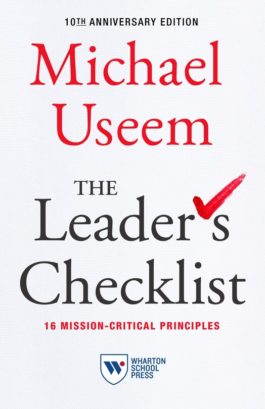 Front cover_The Leader's Checklist, 10th Anniversary Edition