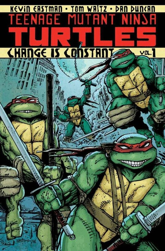 Front cover_Teenage Mutant Ninja Turtles Volume 1: Change Is Constant