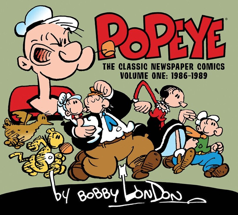 Couverture_Popeye: The Classic Newspaper Comics By Bobby London Volume 1 (1986-1989)