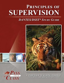 Couverture_Principles of Supervision DANTES / DSST Test Study Guide