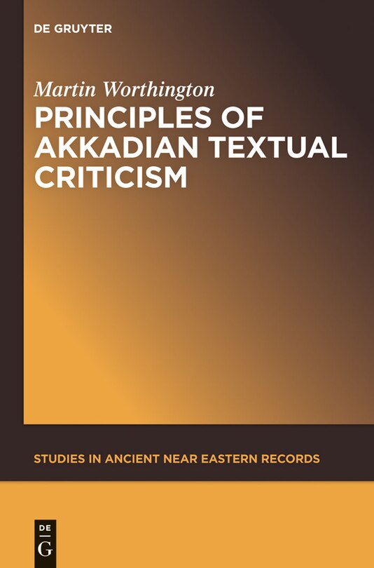 Front cover_Principles of Akkadian Textual Criticism