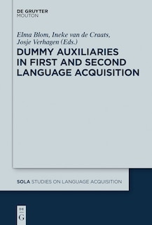 Couverture_Dummy Auxiliaries in First and Second Language Acquisition