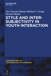 Front cover_Style and Intersubjectivity in Youth Interaction