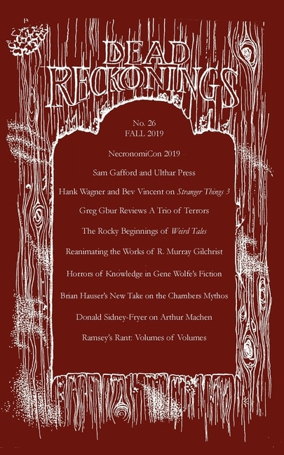 Front cover_Dead Reckonings No. 26 (fall 2019)