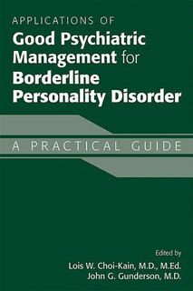 Couverture_Applications Of Good Psychiatric Management For Borderline Personality Disorder